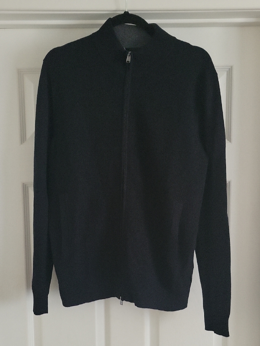 Boss Black Men's Zip-Up Knit Cardigan